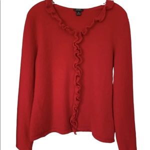 Prive 100% Cashmere Sweater Red Size XL Fall Christmas Fashion